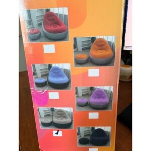 LeedSooy Single Size Chair and Ottoman Gray - NIB